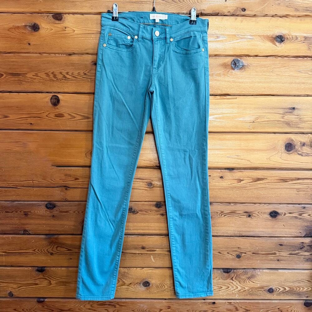 Tory Burch Teal Skinny Jeans 26